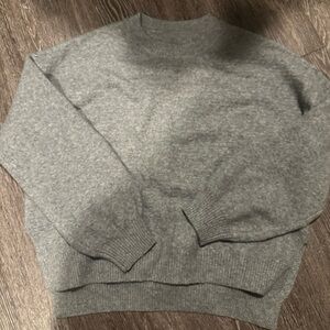 light grey oversized sweater